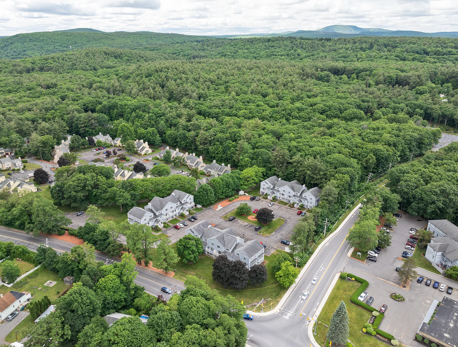 South Bend apartments housing units aerial view
